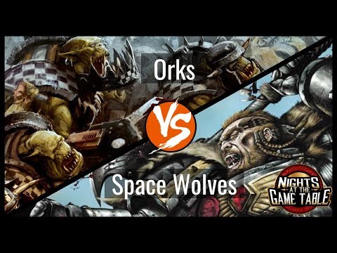 Kingslayer: Blitz Brigade Orks Vs Quad Dread Space Wolves Warhammer 40K Battle Report