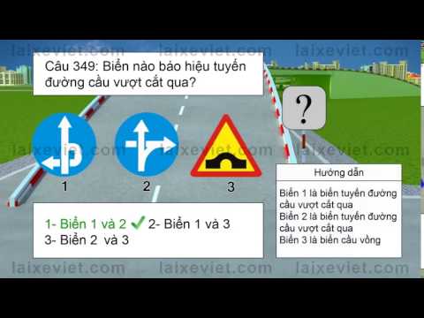 Kiến thức lái xe   Câu hỏi trắc nghiệm 349