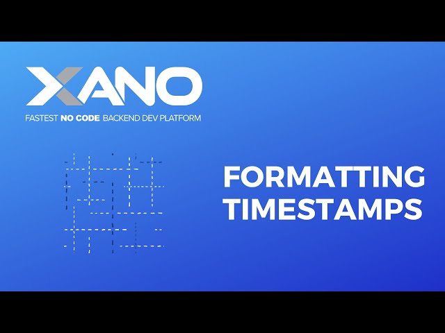 Formatting Timestamps