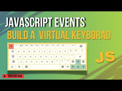 How To Make Virtual Keyboard Javascript Events Advance Tutorial Css Javascript