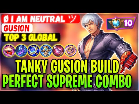 タンキーなグシオンビルド、完璧な至高のコンボ [世界トップ3のグシオン] ø 私は中立です - モバイルレジェンド