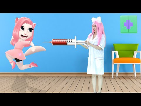 Imitate Angela To Become Angela's Doctor - My Talking Angela 2 Real Life ( Cosplay Angela 2)