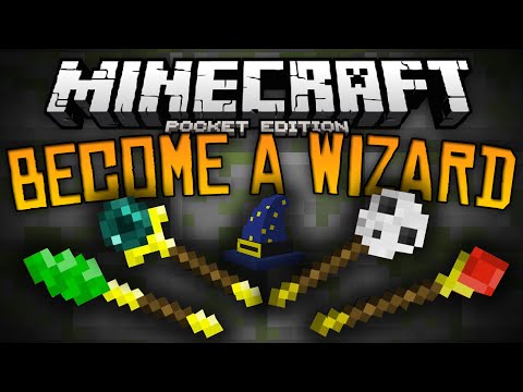 BECOME A WIZARD IN MCPE!!! - Wizard Wands and Robes Mod - Minecraft Pocket Edition