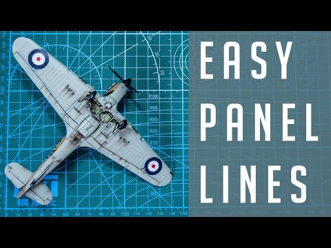 Easy Panel Line Wash or Pin Wash for your Scale Model Aircraft
