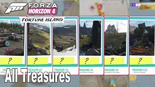 Forza Horizon 4: Fortune Island - How to Solve All Treasures 1-10 [HD 1080P]