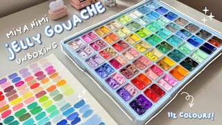 🎨 ASMR himi gouache paint unboxing! 🌸 set of 112 colours, finding my spark with painting again ✨
