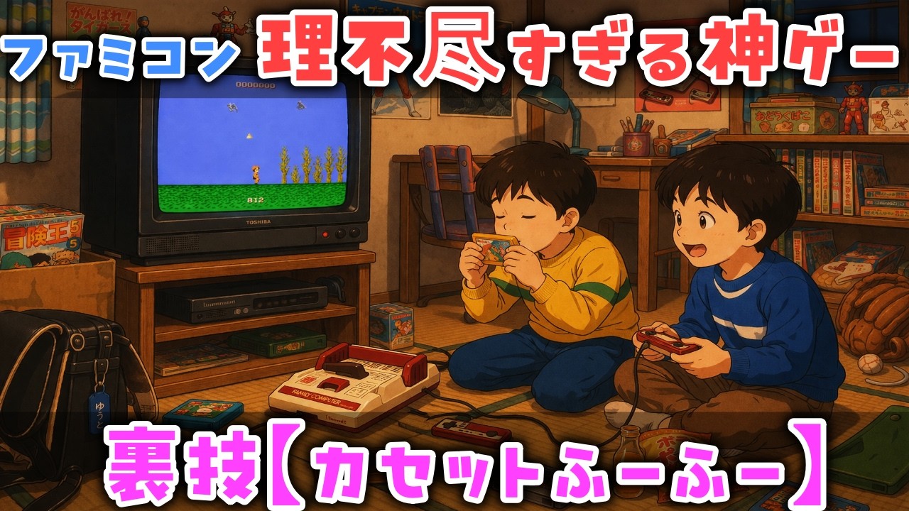 【ゆっくり解説】昭和50年代生まれの青春！放課後に熱中した『ファミコンの理不尽すぎる神ゲー』と裏技【カセットふーふー】