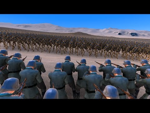 1.000 WW2 GERMAN SOLDIERS vs 50.000 SKELETON WARRIORS - Ultimate Epic Battle Simulator