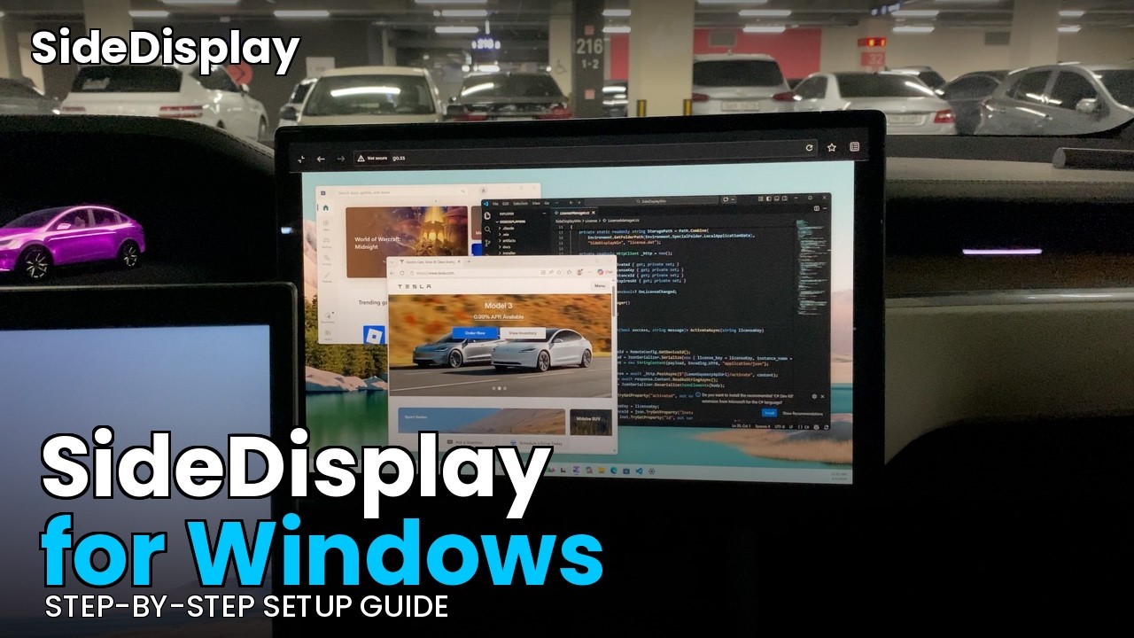SideDisplay Windows Tutorial