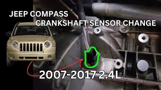 Jeep Compass Crankshaft Position Sensor Replacement (code PO335, Car Stalling Fixed) DIY Guide 2DW