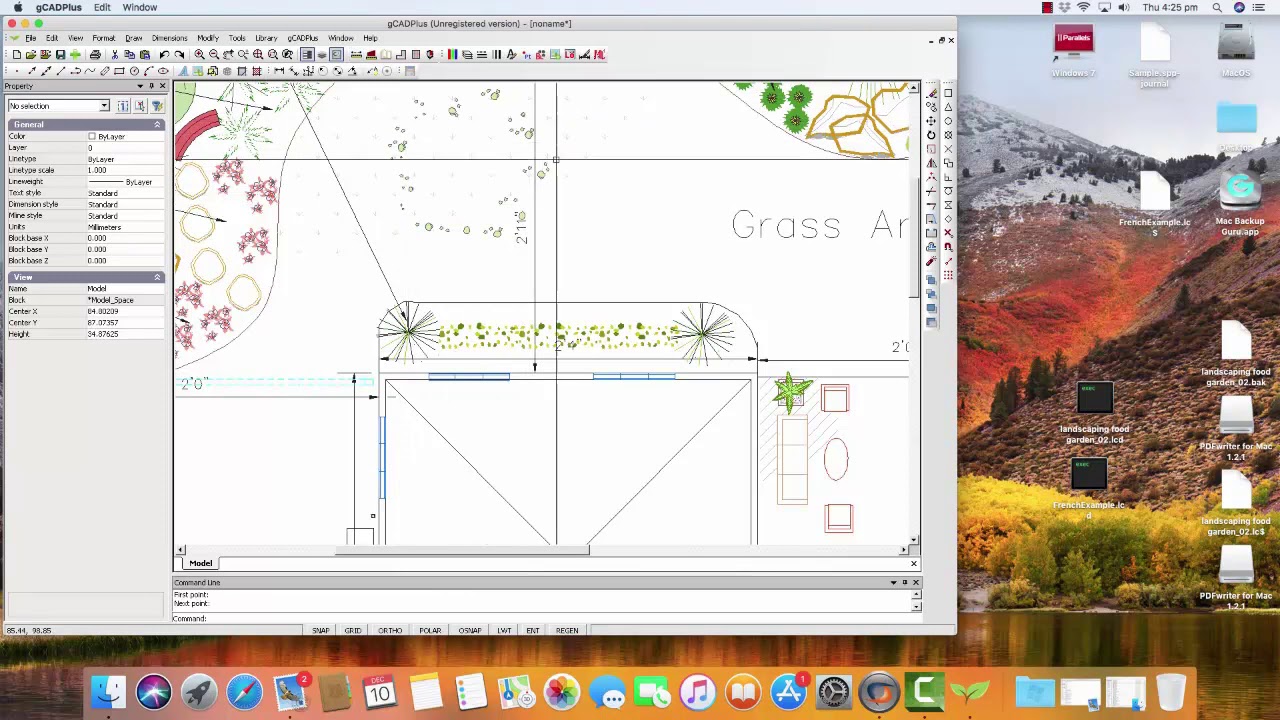 Installing gCADPlus software to run under CrossOver on a Mac