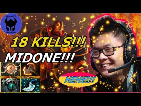 18KILLS!!! WATCH HOW SECRET MIDONE plays Ember Spirit!!! Dota 2 7.19