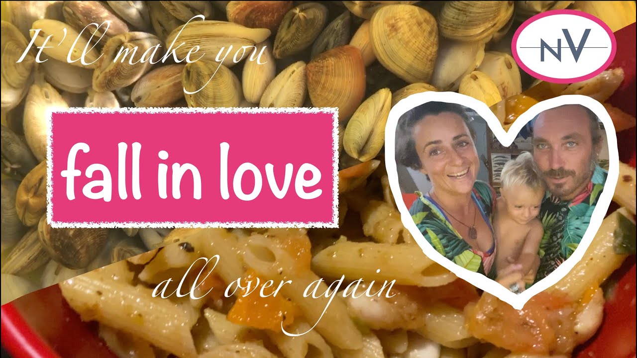 Receta italiana de pasta con almejas para San Valentín
