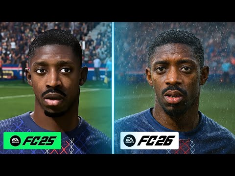 EA FC 26 vs EA FC 25 - Gameplay & Graphics Details Comparison [4k]