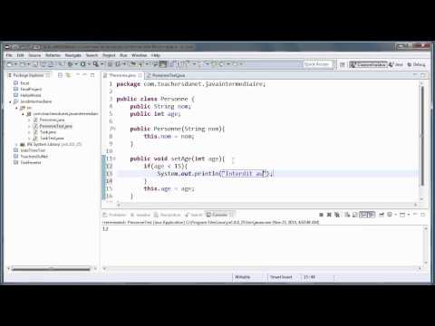 JAVA Intermédiaire 10 L utilité des accesseurs et des mutateurs en Java