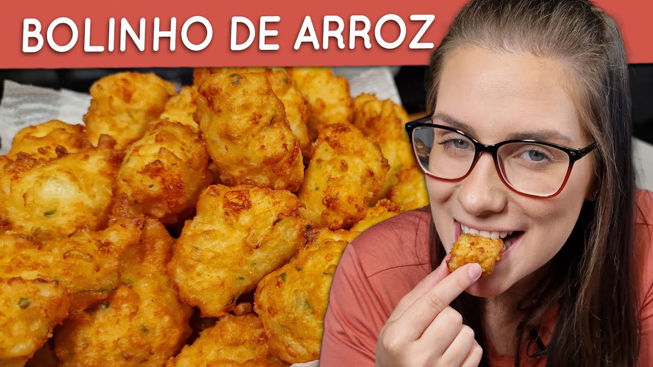 Sobrou arroz? Faz esse bolinho de arroz delicioso, com gostinho de receita de vó