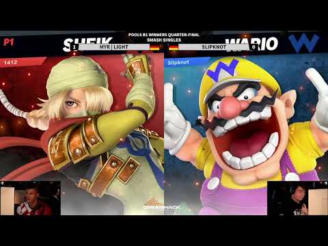 DHDE20 - myR | Light (Mario, Sheik) Vs. Slipknot (Wario) - Pools B1 WQF - Ultimate