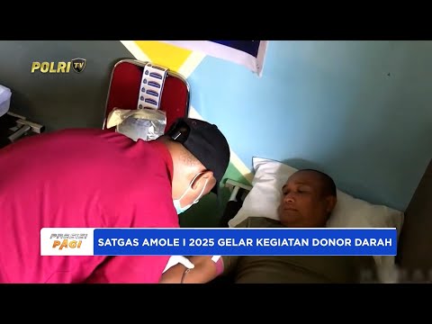 SATGAS AMOLE I 2025 GELAR ACARA BAKTI KESEHATAN DONOR DARAH POLRI UNTUK MASYARAKAT