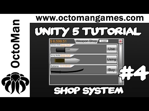 Unity 5 Tutorial: Shop System #4 Buy Buttons & Saving / Loading
