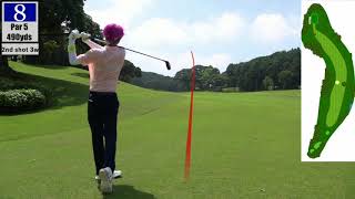 長崎五島列島でゴルフ🏌️‍♂️前半バーディー2つ！【前半9】五島カントリークラブ