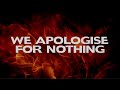 Fightstar - We Apologise for Nothing (Official Lyrics Video)