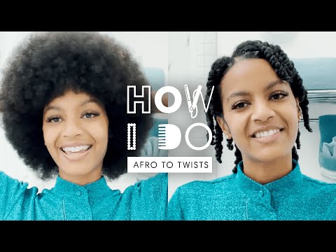 鄧紫棋的髮型教程 I How I Do I Harper's BAZAAR (Ebonee Davis' Afro to Twists Hair Tutorial I How I Do I Harper’s BAZAAR)