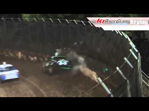 Production Sedans: Brad Yarrow Crash - Kingaory Speedway