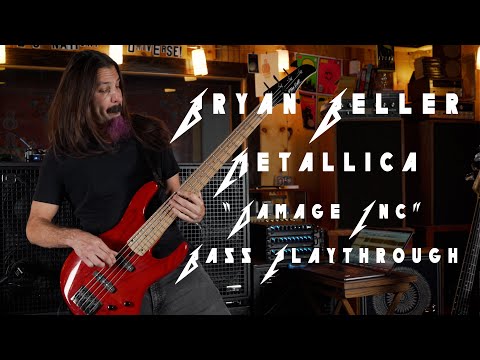 Bryan Beller - Metallica “Damage, Inc” - Bass Play-Through