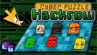Cyber Puzzle HackRow - Futuristic Sci-Fi Hacking Sokoban Puzzle