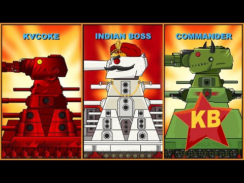 "Armor Test for KV 44 and KV88" Cartoons about tanks