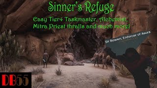 How to get an easy Tier 4 Taskmaster, Alchemist and Brimstone! Conan Exiles Sinner's refuge guide