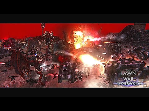 Steel Legion  vs Black Legion -  Survival ! - Unification Mod 2021| WH40k: DoW - Soulstorm