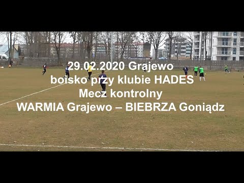 29.02.2020 SPARING: WARMIA Grajewo - BIEBRZA Goniądz