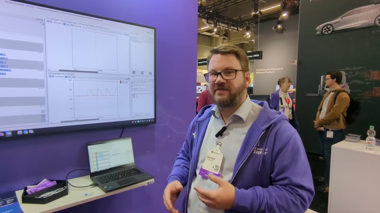 Johan Kraft & Andreas Lifvendahl from Percepio | Zephyr Project booth | Embedded World 2026, Germany
