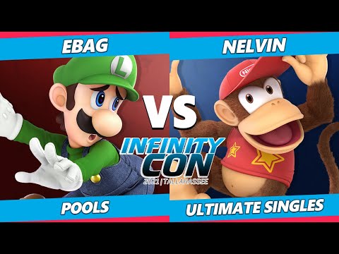 Infinity Con 2021 - Ebag (Luigi) Vs. Nelvin (Diddy Kong) SSBU Ultimate Tournament