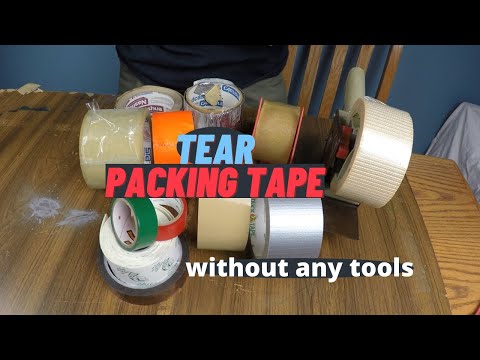 Five ways to tear packing tape without any tools