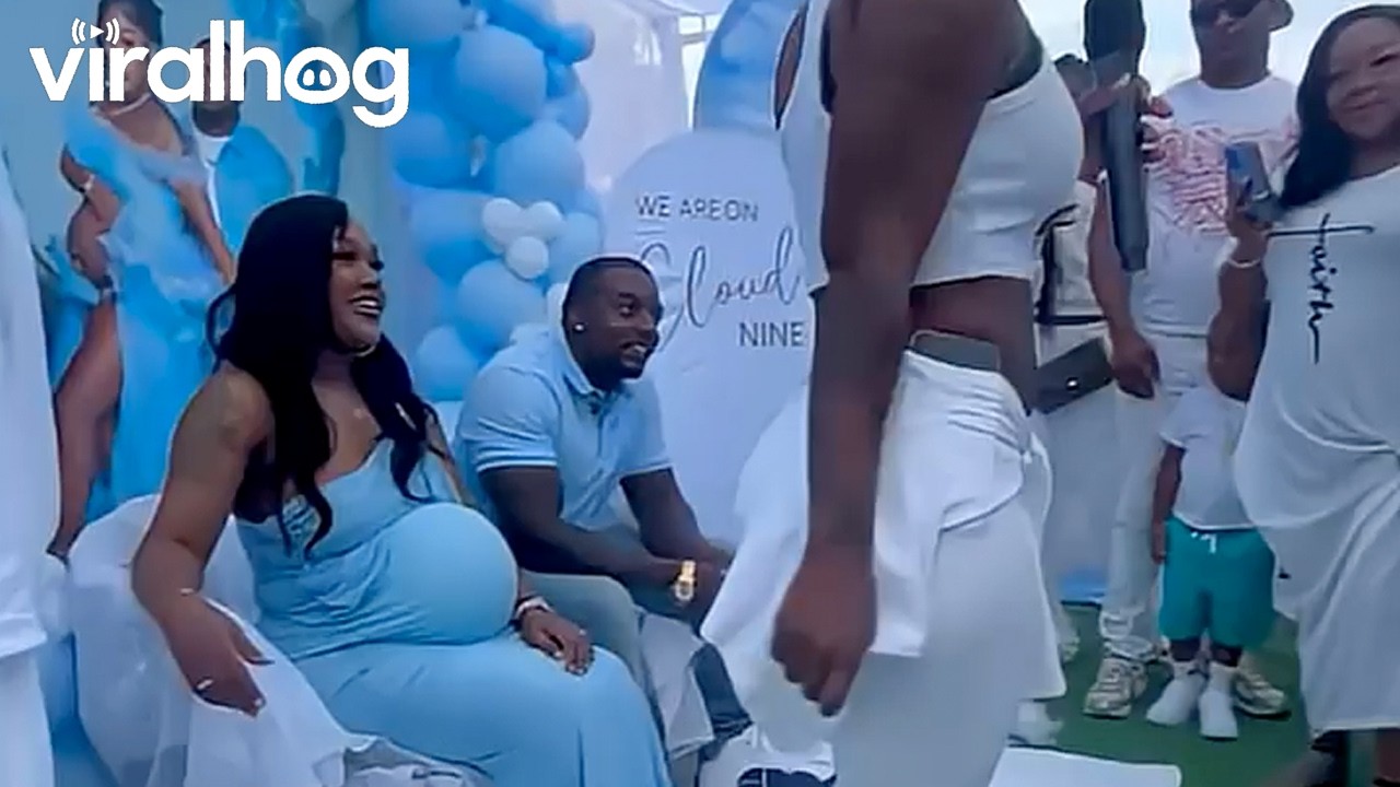 Mom Surprises Baby Shower Guests After Secretly Giving Birth || ViralHog