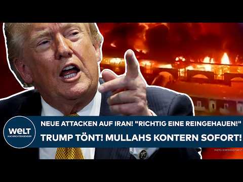 Video Thumbnail: IRAN-KRIEG: "Richtig eine reingehauen!" Donald Trump tönt! Attacken auf Mullahs! Die kontern sofort!