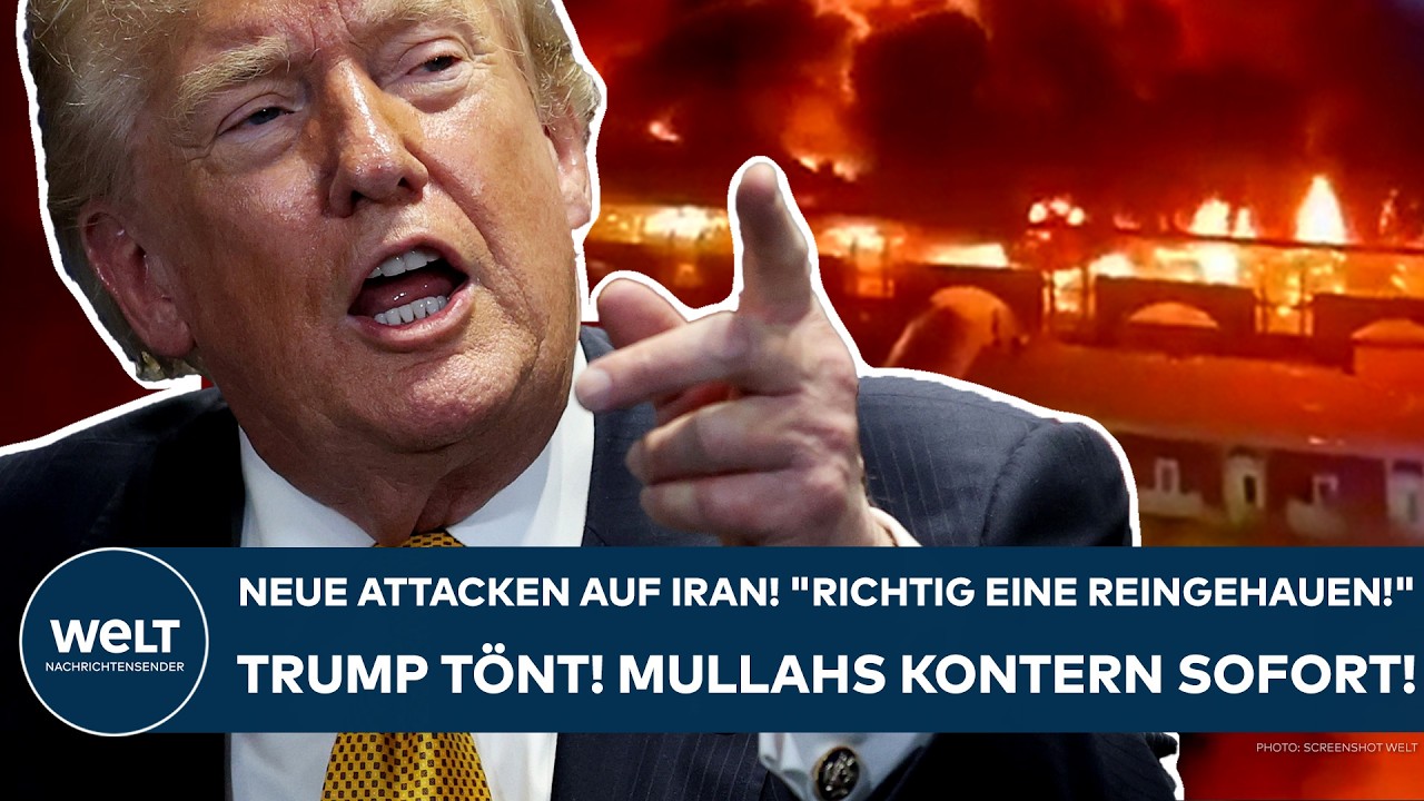IRAN-KRIEG: "Richtig eine reingehauen!" Donald Trump tönt! Attacken auf Mullahs! Die kontern sofort!