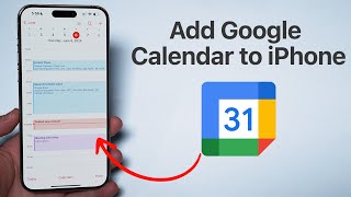How To Add your Google Calendar to iPhone Calendar!