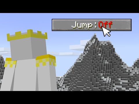 INSANE: I beat Minecraft without jumping!