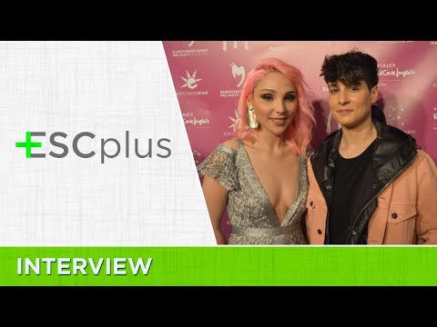 Eurovision 2018: Interview with Cláudia Pascoal & Isaura (Portugal) | ES Pre-Party Madrid