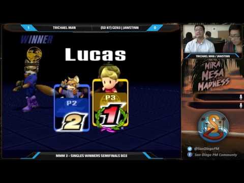 MMM 3 - Trichael Man (Fox) vs. Gen3 | Jawstinn (Lucas) - PM Winners Semis - Project M