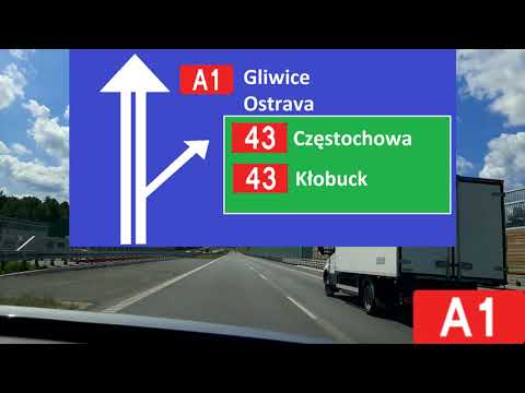 DK1, A1: Kamieńsk - Pyrzowice (S1)