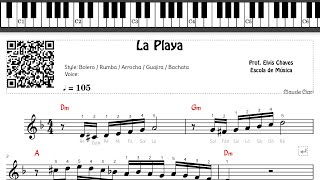 ? La Playa - 6638 - Claude Ciari - Tutorial Partitura Fácil