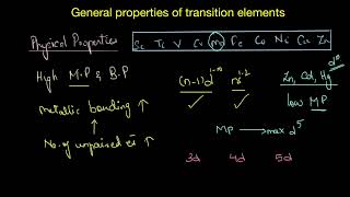 Trends in the general properties | The d-block elements | Chemistry | Khan Academy