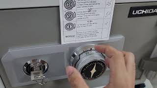 How to Unlock UCHIDA Home Safe (Dial Lock)
