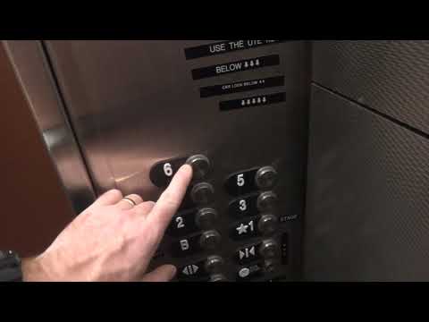 Riding the modernized OTIS elevator in the Eastman Theatre