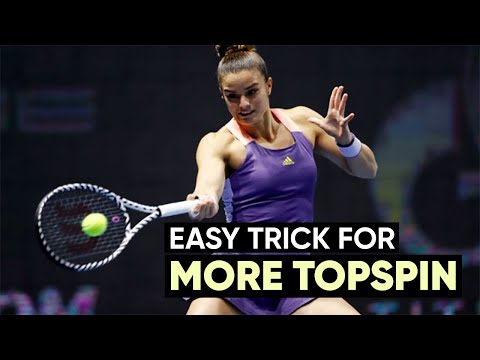 Easy Trick For More Topspin - Forehand Tennis Lesson