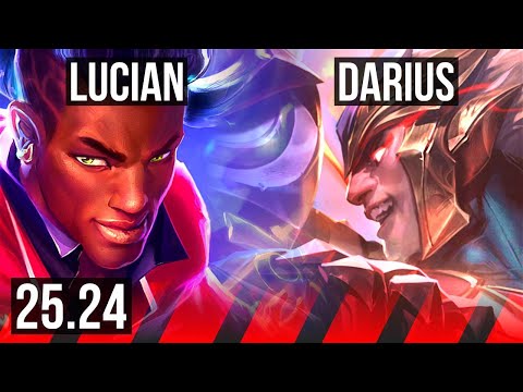 LUCIAN vs DARIUS (TOP) | Good KDA: 10/2/5 | EUW Master | 25.24